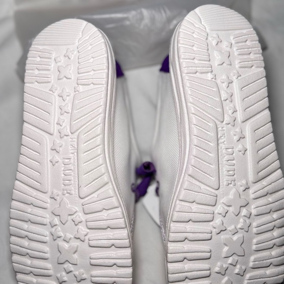 COPY - Hey Dude Women’s Yellow and Purple Casual Shoes LSU - Picture 7 of 9